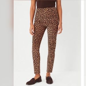 The Animal Print High Rise Skinny Corduroy Pant